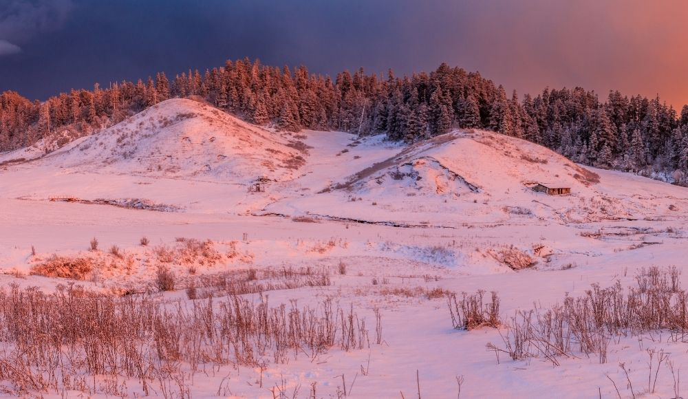 snowfall in khaptad