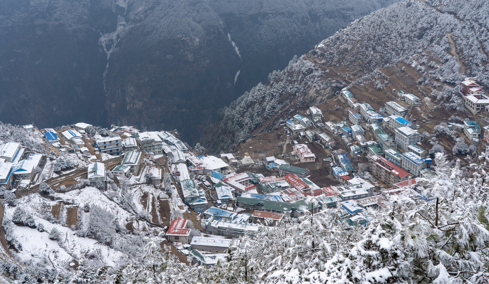 Namche Snowfall