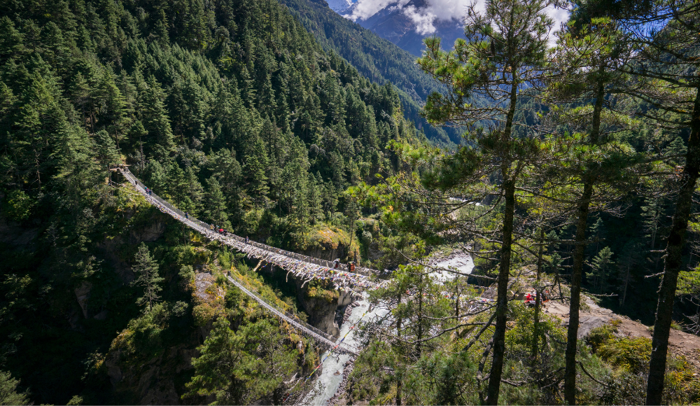 Phakding to Namche Bazaar