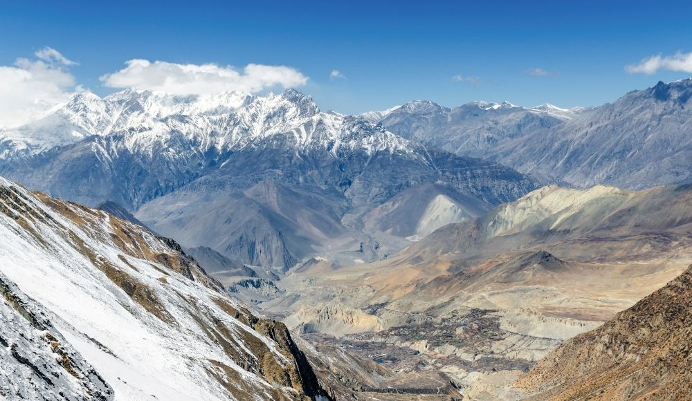 View from thorong la pass