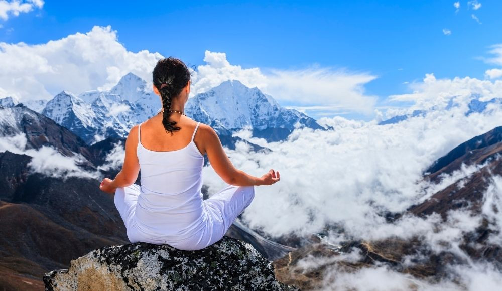 Yoga in Nepali mountains