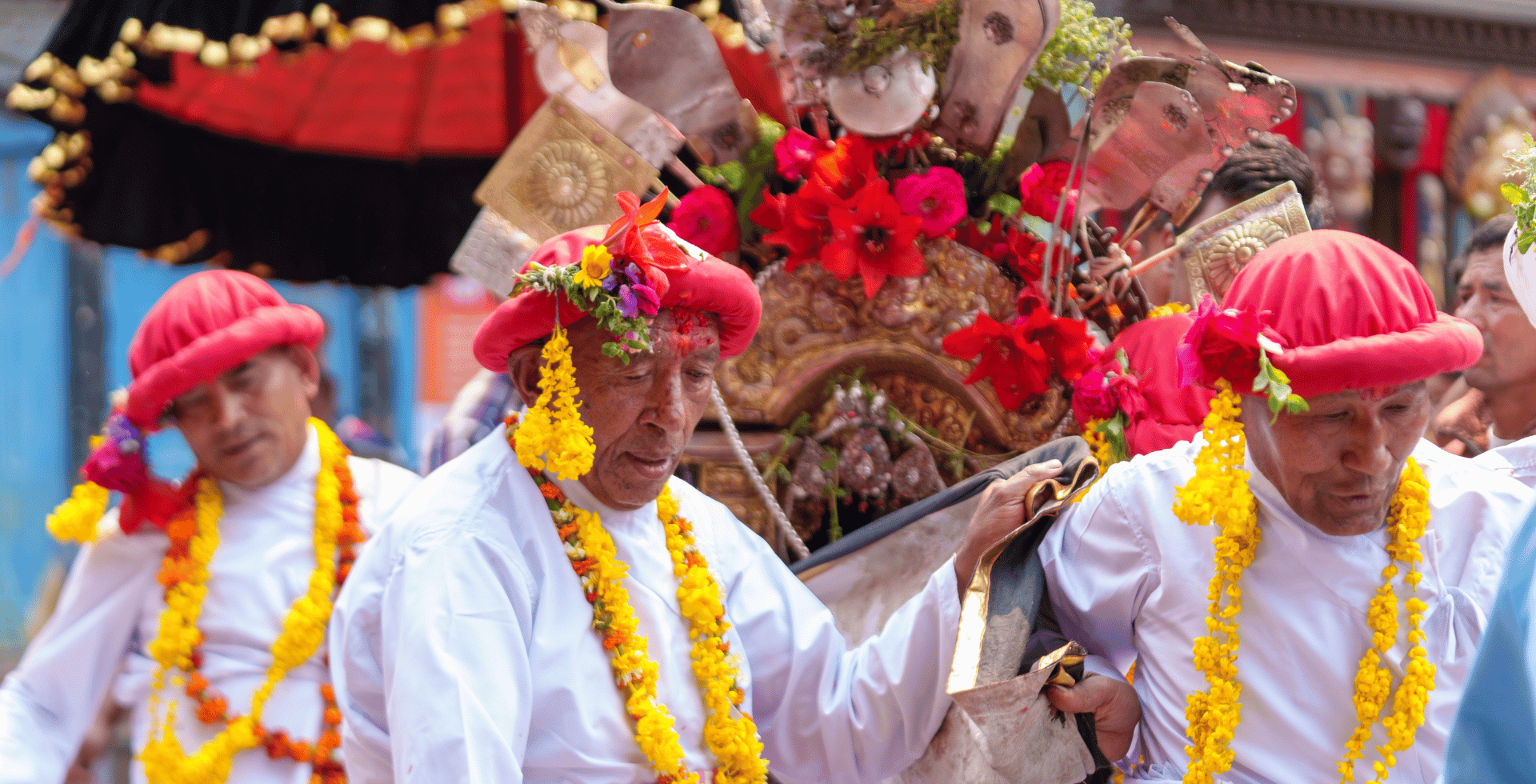 Escorting Lord Bhairav to the Chariot