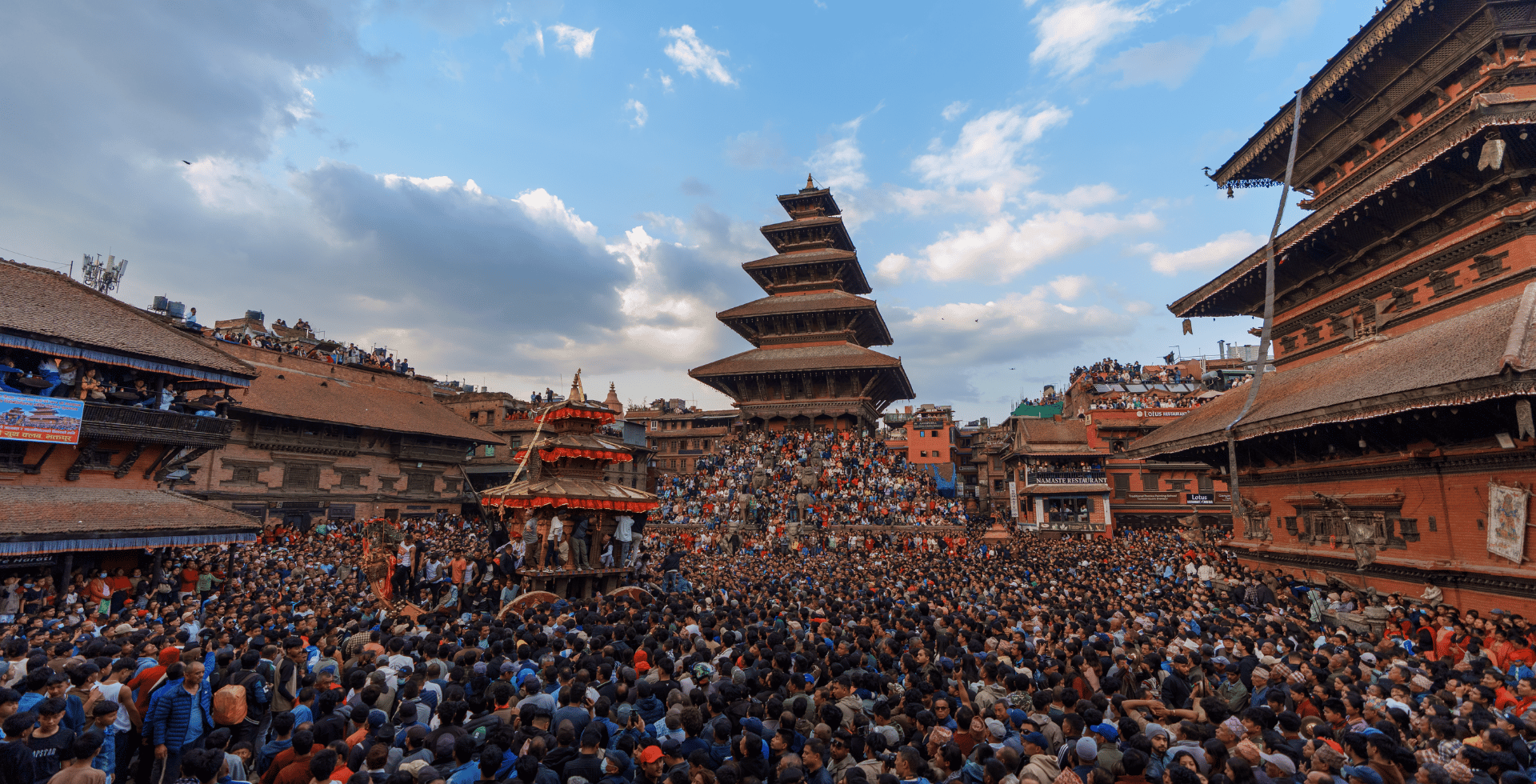 Rooftop View of Bisket Jatra