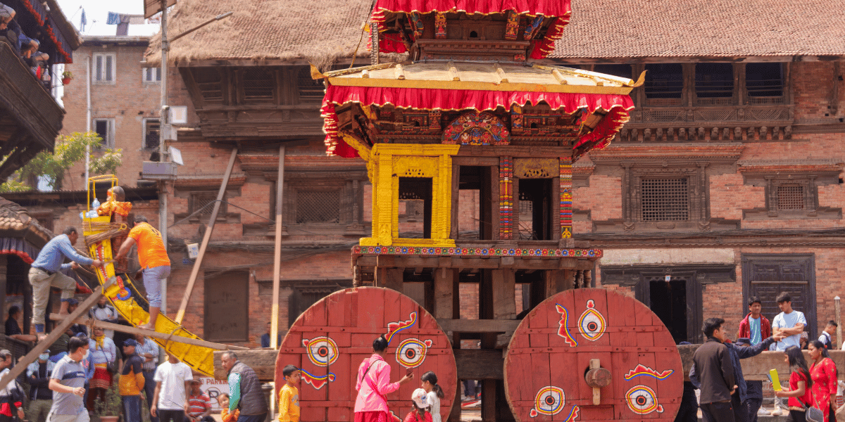 Bisket Jatra Chariot Construction