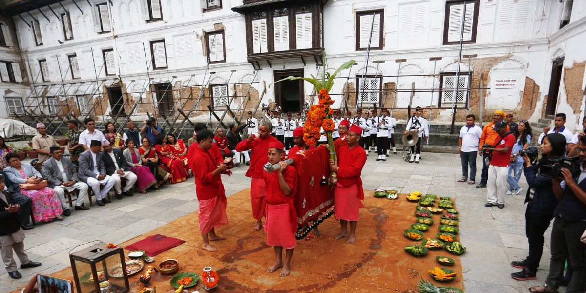 Fulpati Ceremony in Kathmandu Durbar Square