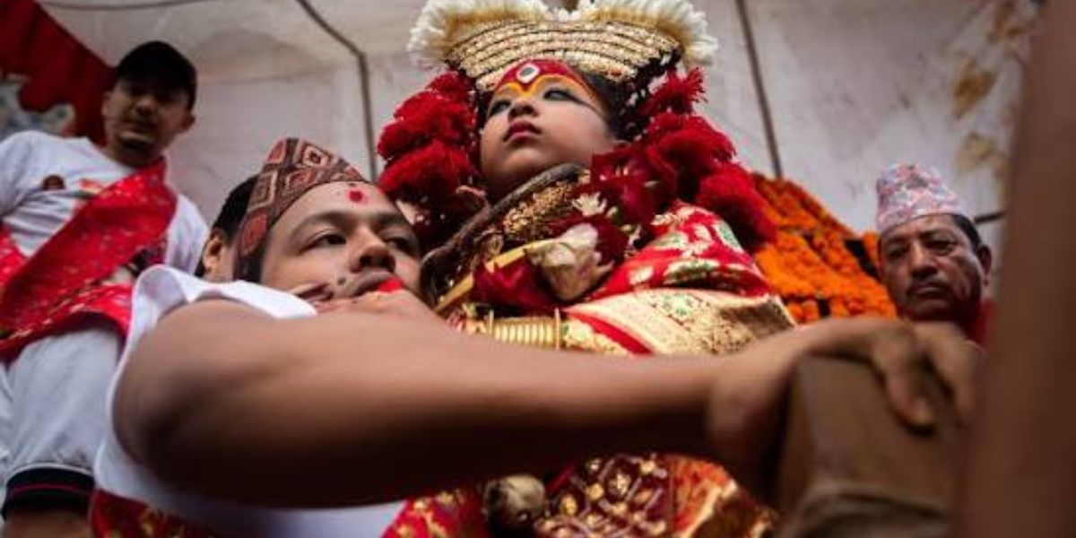 Kumari Worship in Dashain