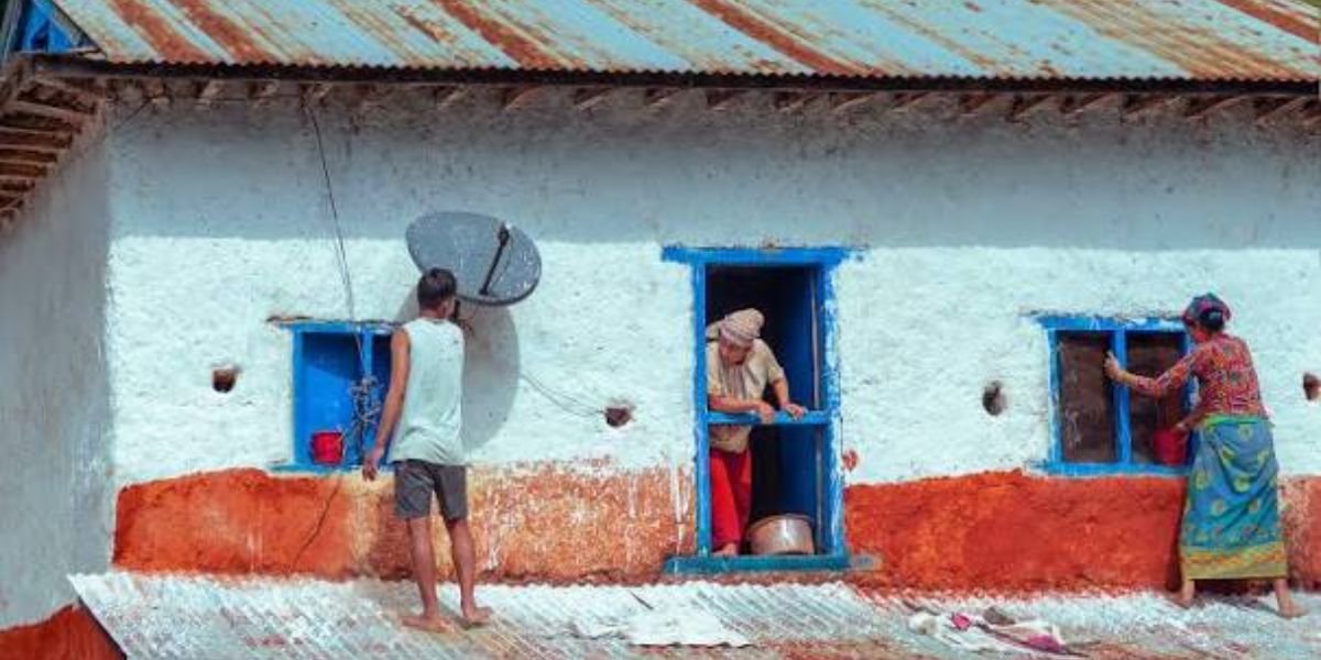 Painting House in Dashain