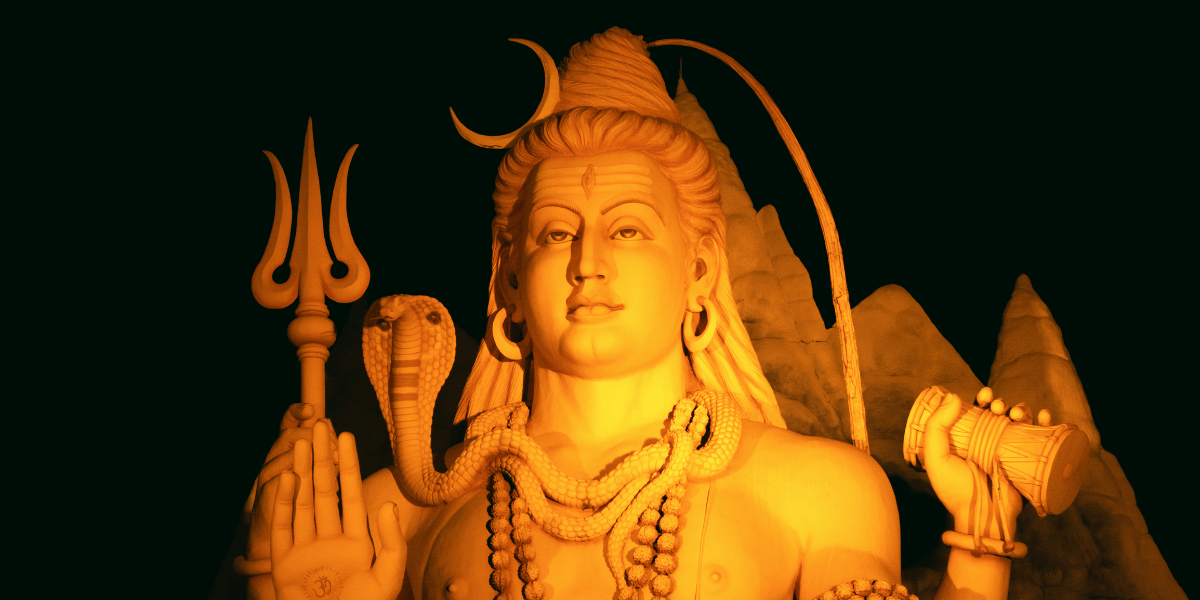 Ganga River Flowing from the hair of Lord Shiva
