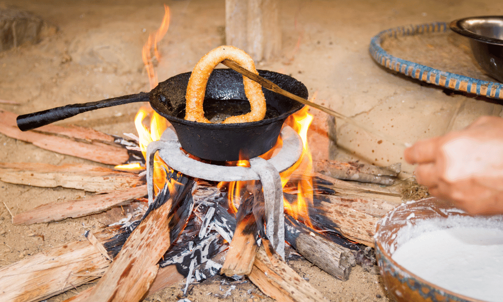 sel roti cooking