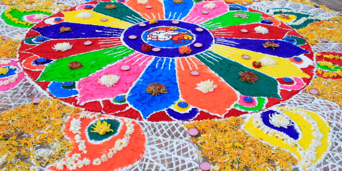 Rangoli Design for Tihar