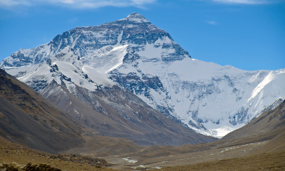 mount everest view from tibet