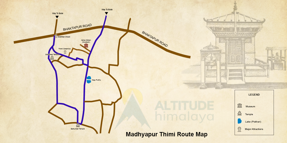Madhyapur Thimi Sightseeing Route