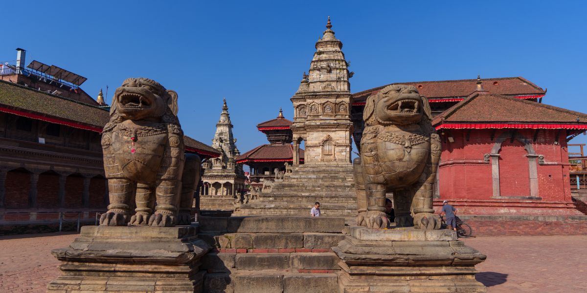 Nimha Singha - Twin Lion Statue of Bhaktapur