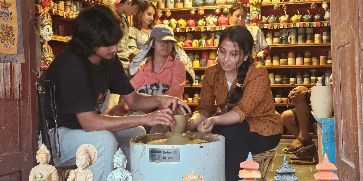 Experiencing Pottery Making in Bhaktapur