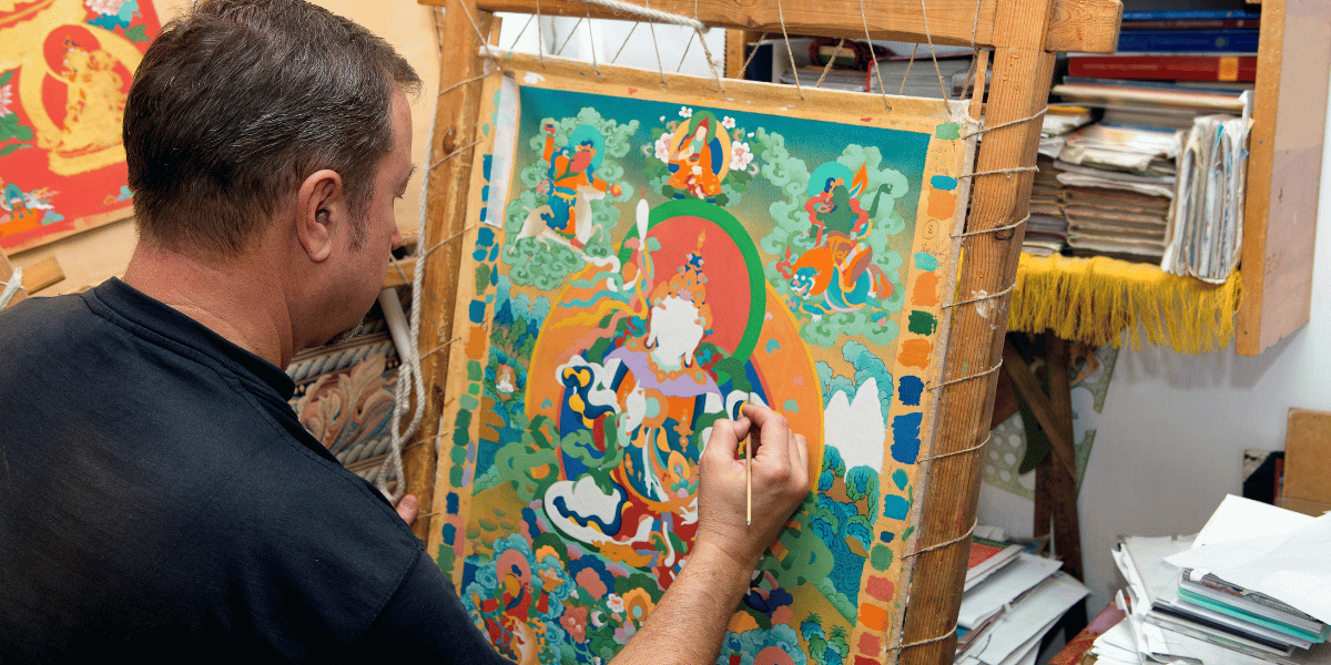 Thangka Painting Schools in Bhaktapur