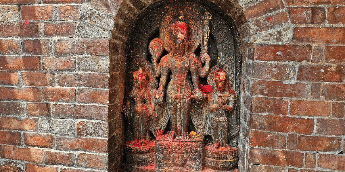 Sridhar Vishnu Idol in Changu Narayan Temple