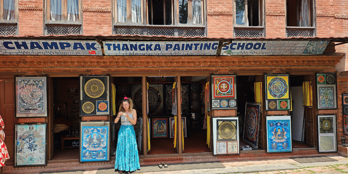 Thangka Painting School in Changu Narayan
