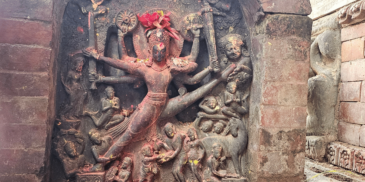 Vishnu Vikrant Idol in Changu Narayan Temple