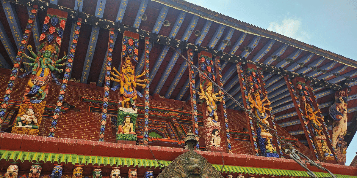 Woodcarvings in Changunaryan Temple