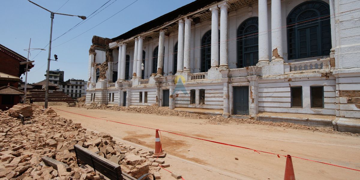 Gaddi Baithak Damage after 2015 Earthquake