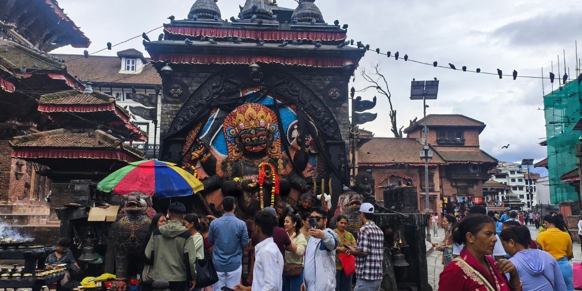 Kathmandu Durbar Kaal Bhairav Statue