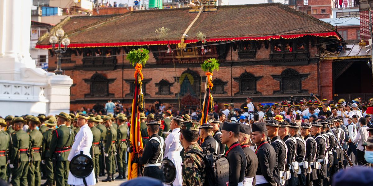Dignitaries attending Indra Jatra