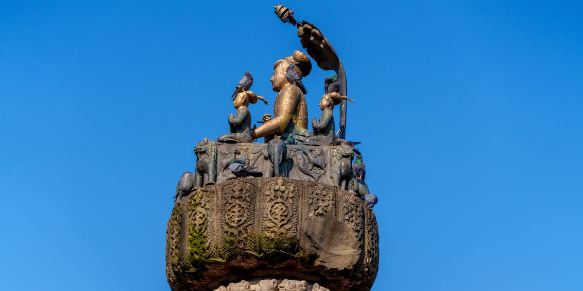 Pratap Dhwoja in Kathmandu Durbar Square