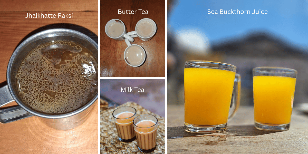 Drinks in Langtang Trek