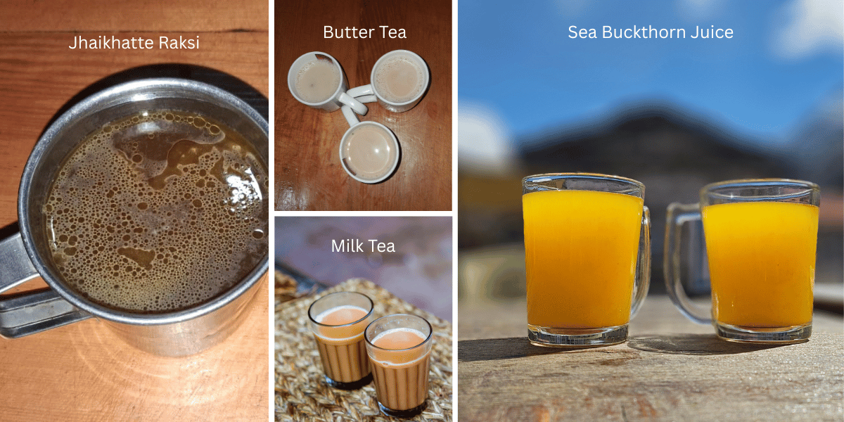 Drinks on Langtang Valleu Trek