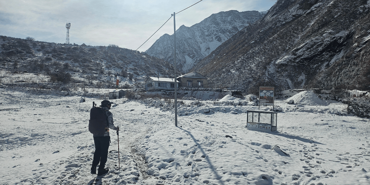 Langtang trek in Winter