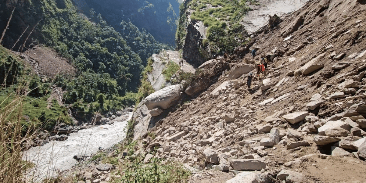 Manaslu Landslide Area