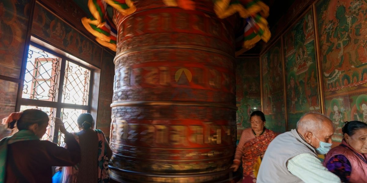 Guru Lakhang Big Spinning Wheel