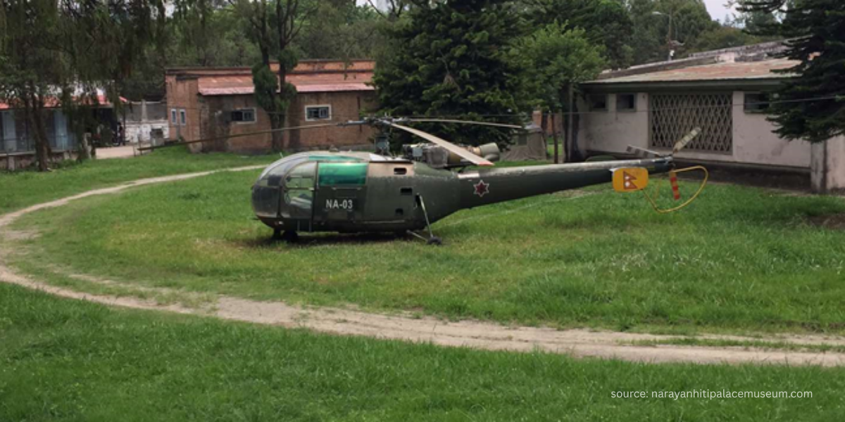 Helicopter in Narayanhiti Palace