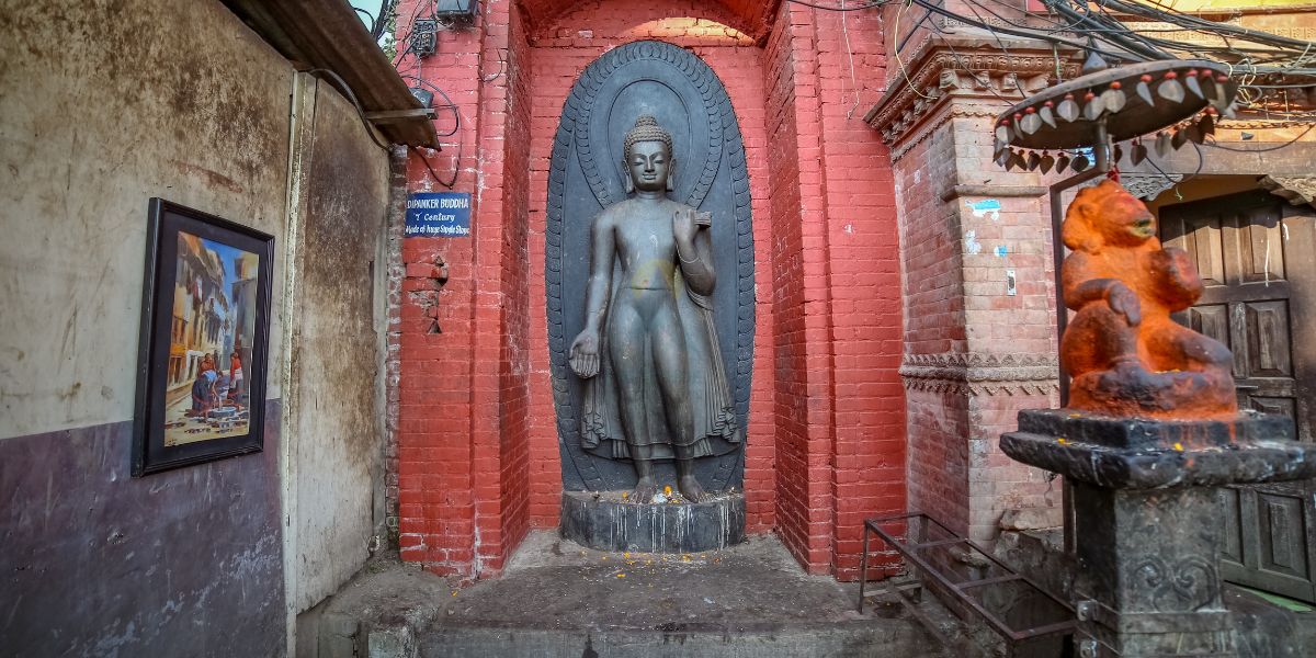 Dipankar Buddha Statue in Swayambhunath