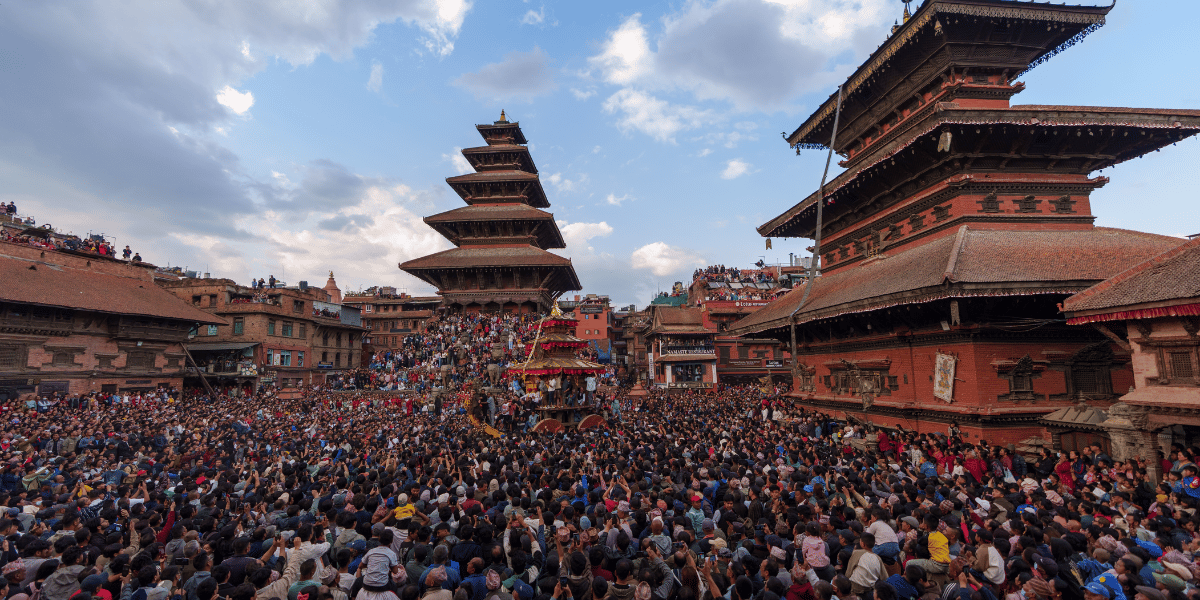 Bisket Jatra in Taumadhi Square