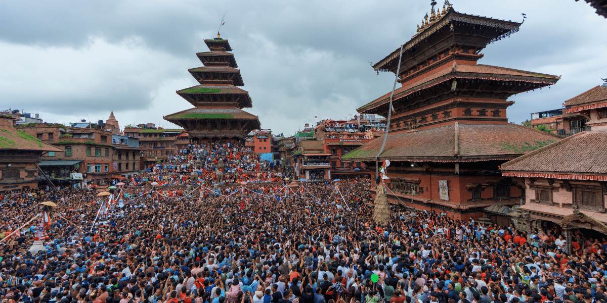 Gai Jatra Festival in Taumadhi Square