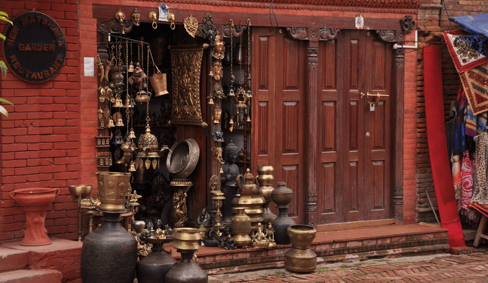 unique arts of nepal, handicraft shop