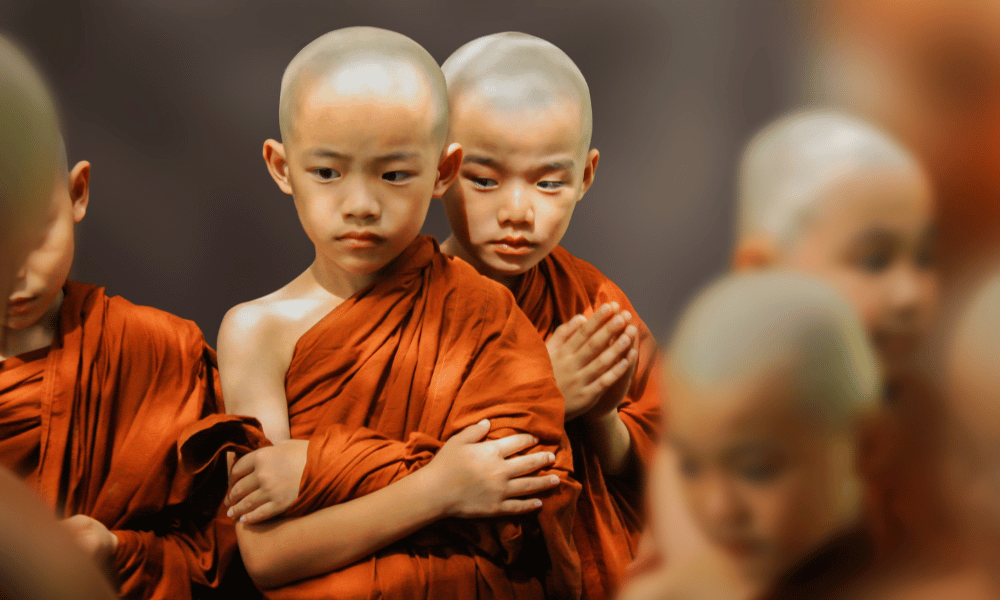 Young monk boys
