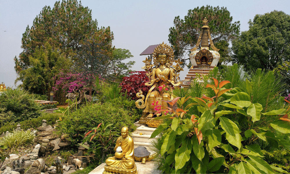 sacred statues in kopan